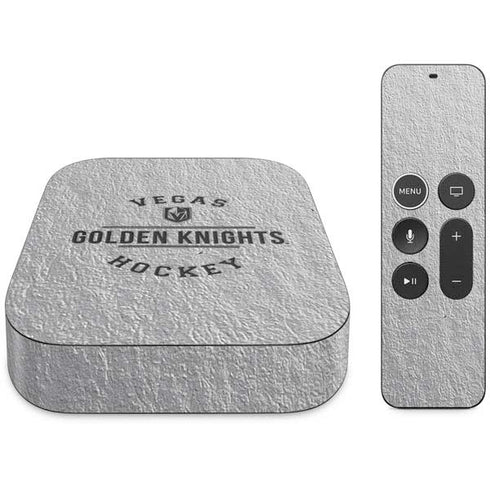 NHL Vegas Golden Knights Black Text Apple TV Skin